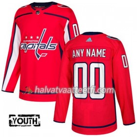 Lasten NHL Washington Capitals Custom Adidas 2017-2018 Punainen Authentic